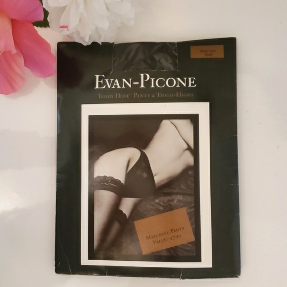 Evan-Picone Thigh High Stockings & Panty S New in Pkg